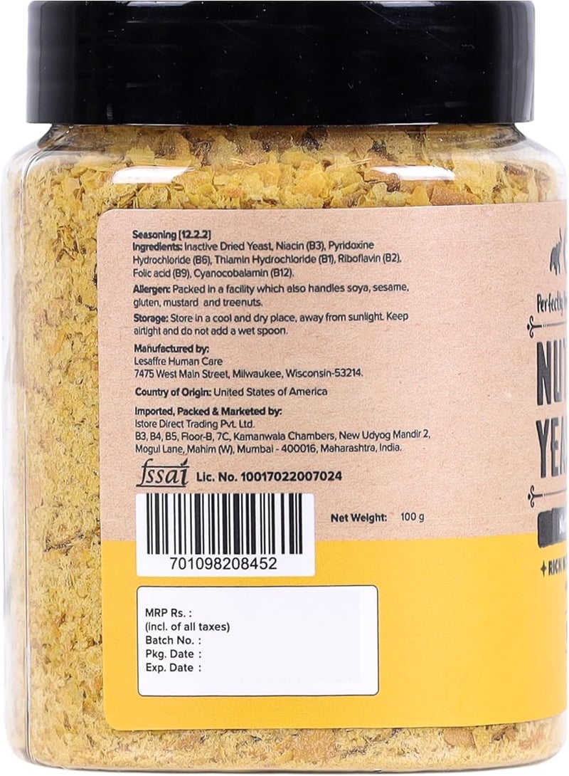 Urban Platter Nutritional Yeast Flakes - 100g | Plant-Based Seasoning Rich in B Vitamins & Protein | Nutty & Cheesy Flavor for Popcorn, Pasta & Salads - Image 3