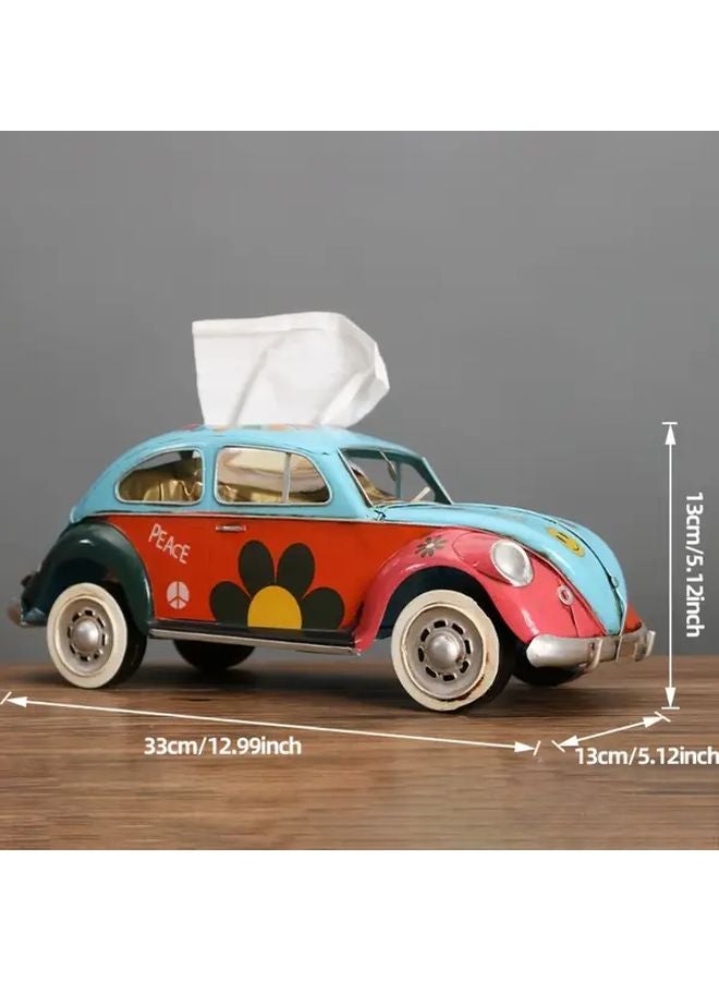 Vintage Yellow Car Tissue Box Holder Classic Design For Home Living Room Car - Image 5