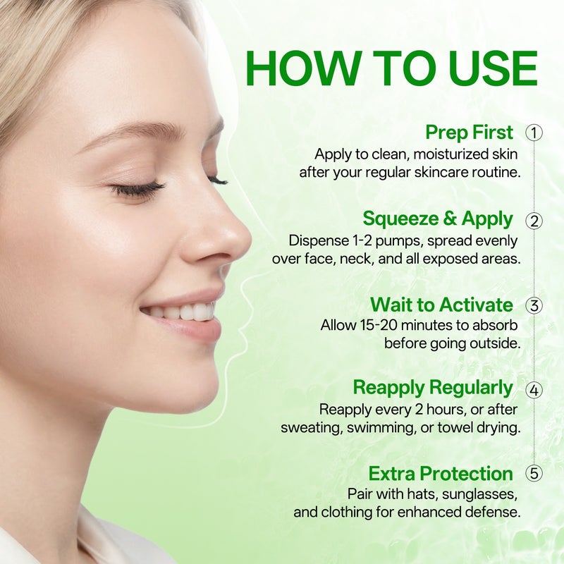 LANEMAY SPF40+ PA++++ Aloe Vera Oil Control Protective Lotion 100g - Refreshing, Moisturizing, and Soothing - Image 2