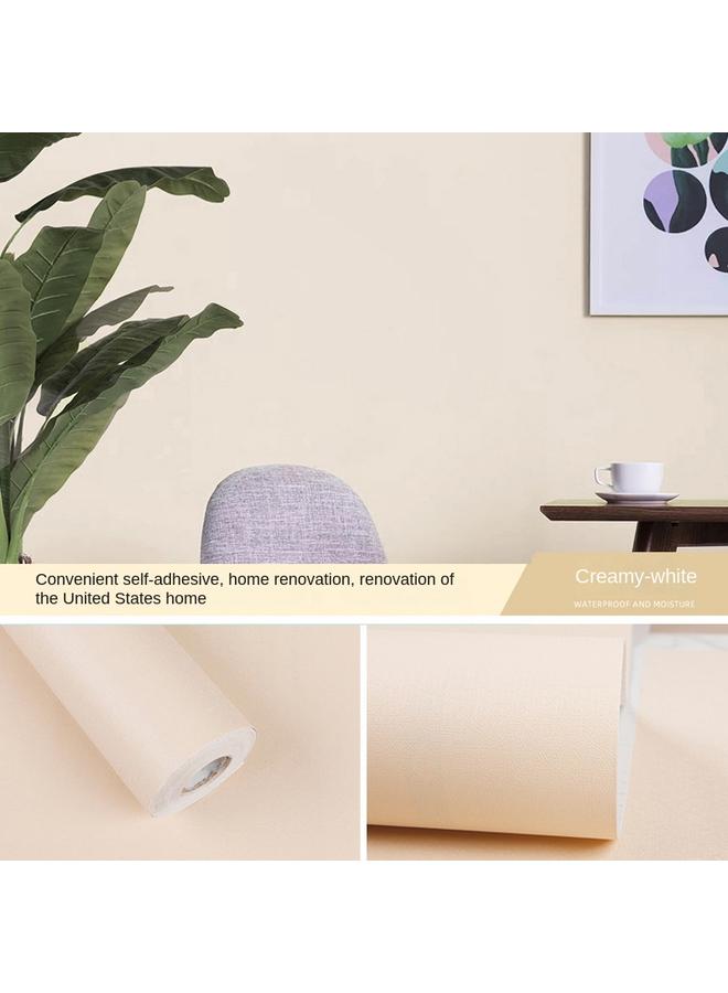 Bluejw Wallpaper Bedroom Waterproof Solid Color Dormitory Wall Renovation Waterproof Moisture-proof Home Living Room Wallpaper - Image 1