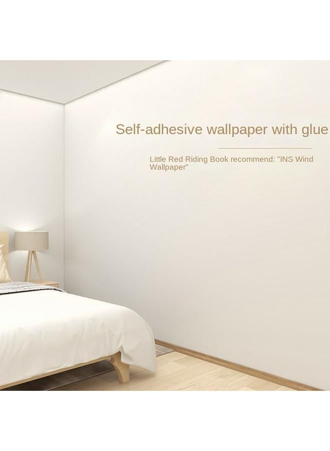 Bluejw Wallpaper Bedroom Waterproof Solid Color Dormitory Wall Renovation Waterproof Moisture-proof Home Living Room Wallpaper - Image 3