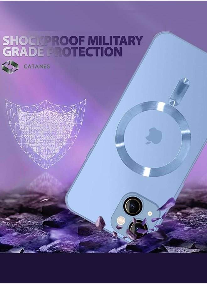 CATANES - iphone 14 Case and Cover With MagSafe Built-in High-Grade TPU Material Sky Blue - Image 1