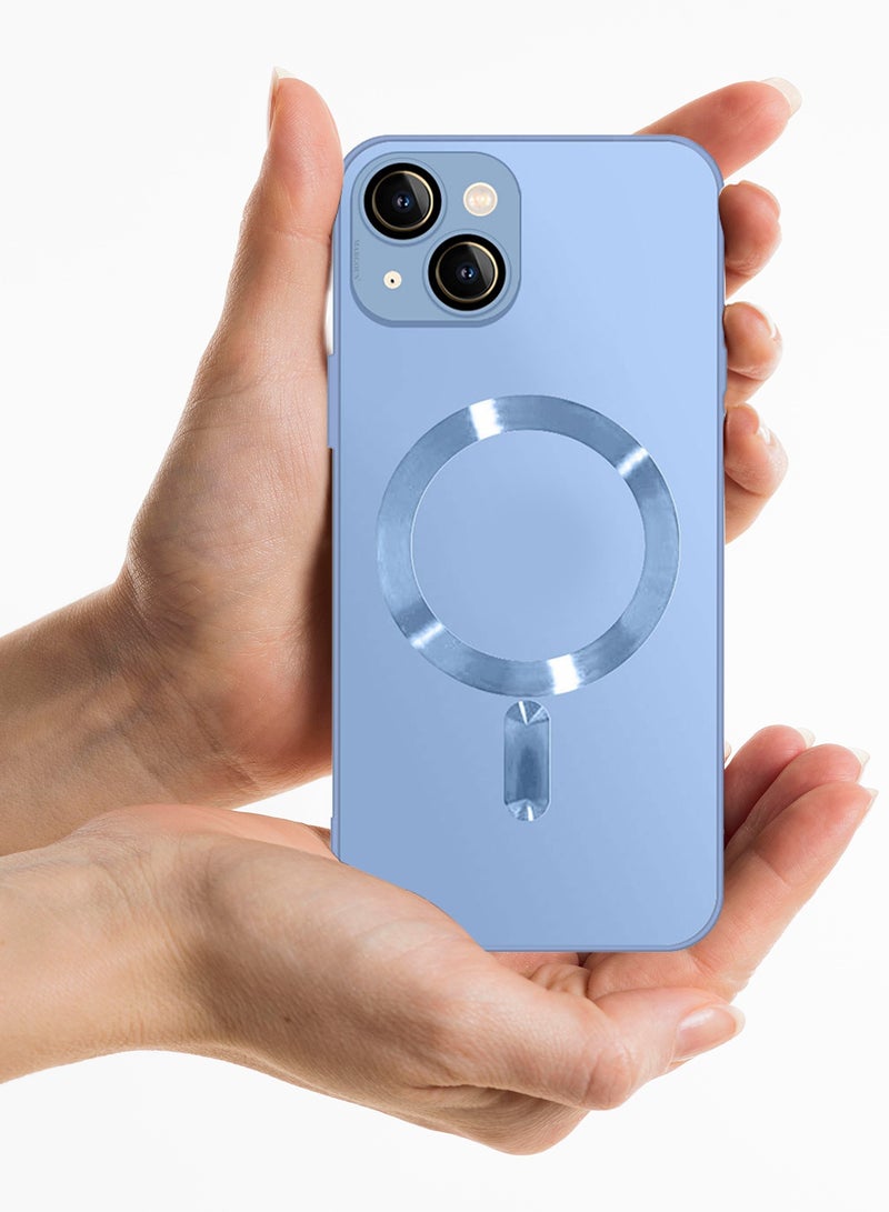 CATANES iphone 14 Case and Cover With MagSafe Built-in High-Grade TPU Material Sky Blue  - Image 5