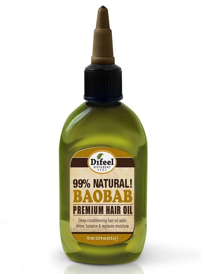 Difeel Premium Deep Conditioning Natural Hair Care Oil - Baobab Oil 2.5 ounce - Image 1