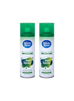white rain Aerosol Hairspray Unscented Extra Hold 7 Oz 2 Pack  - Image 2