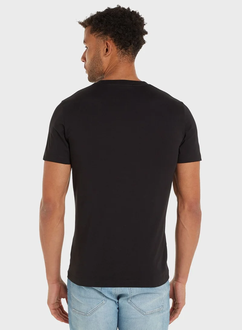 Calvin Klein Jeans Disrupted Outline Monologo T-Shirt