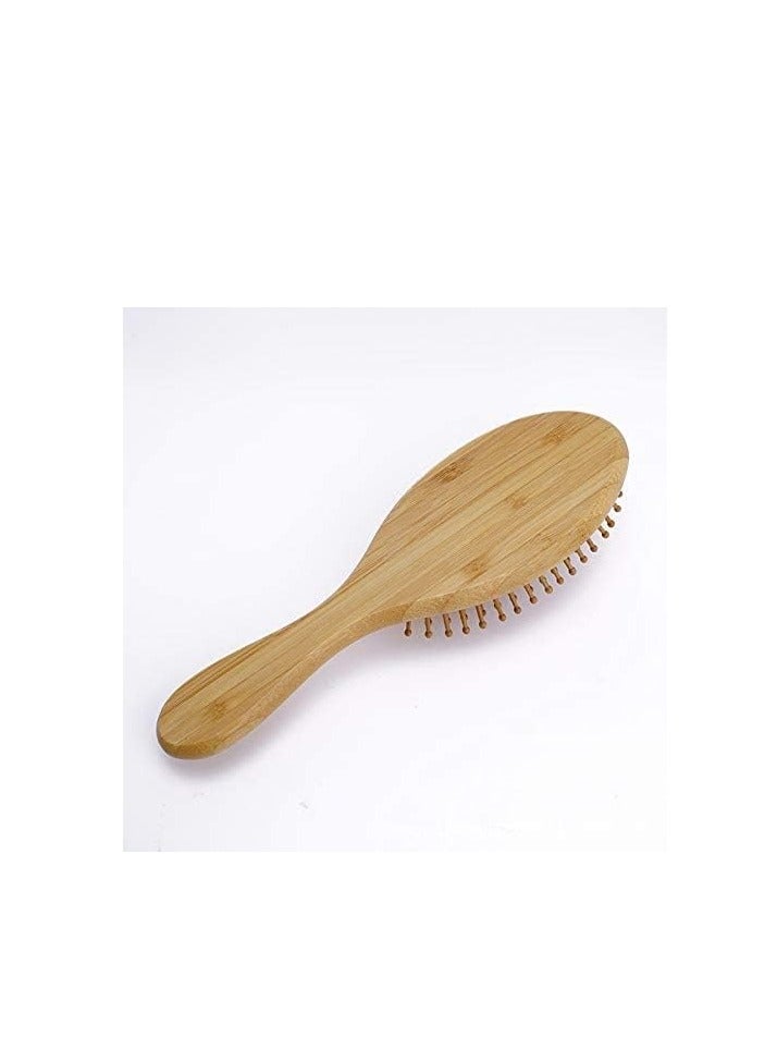 Loquat Wooden Hair Brush Aesthetic Image with Massage Benefits and Reduces Frizz - Natural and Safe for All Ages - Image 4