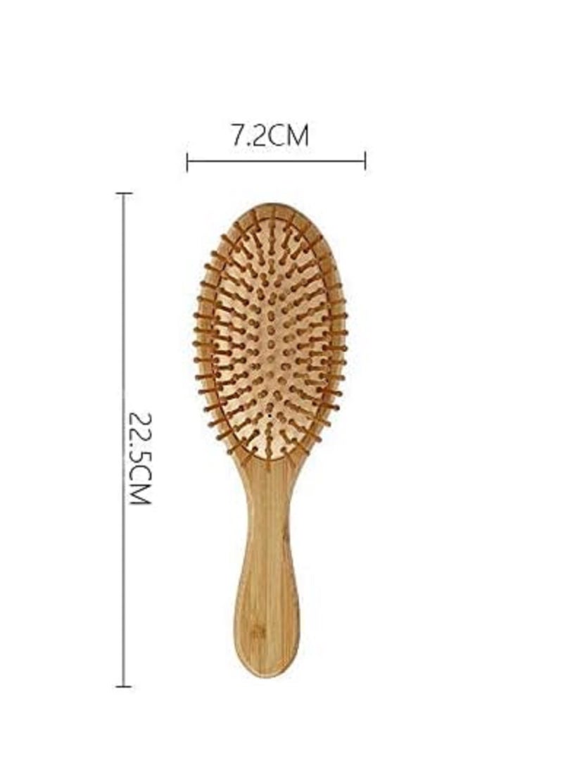 Loquat Wooden Hair Brush Aesthetic Image with Massage Benefits and Reduces Frizz - Natural and Safe for All Ages - Image 3