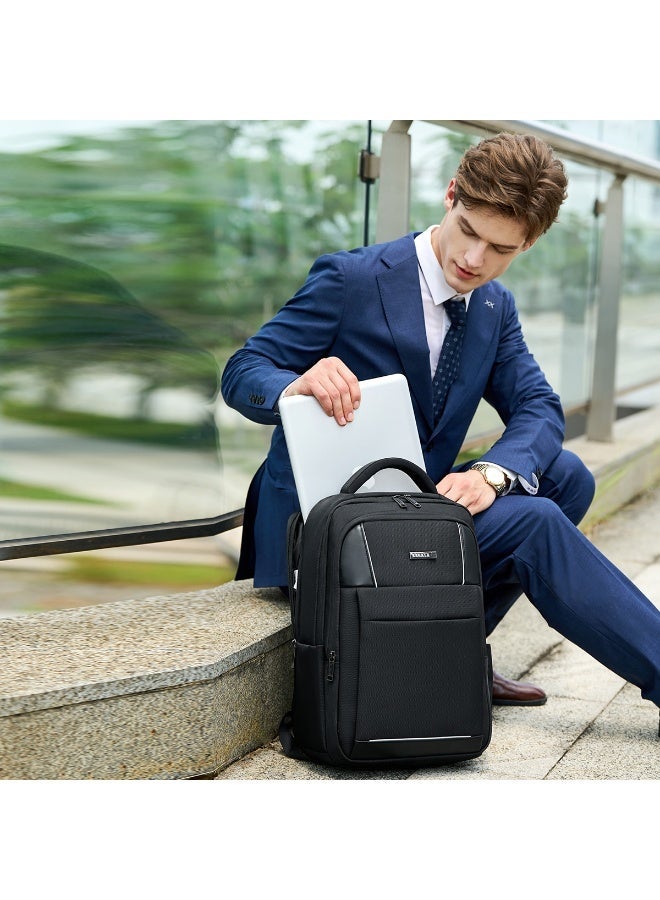 RAHALA SH50 Fashionable and stylish 15.6-inch laptop backpack with USB charging ports - computer and college bag - Image 5