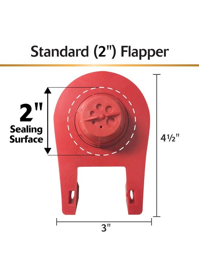 Korky 2017BP 2017 Toilet Flapper, 1 Count (Pack of 1), Red - Image 4