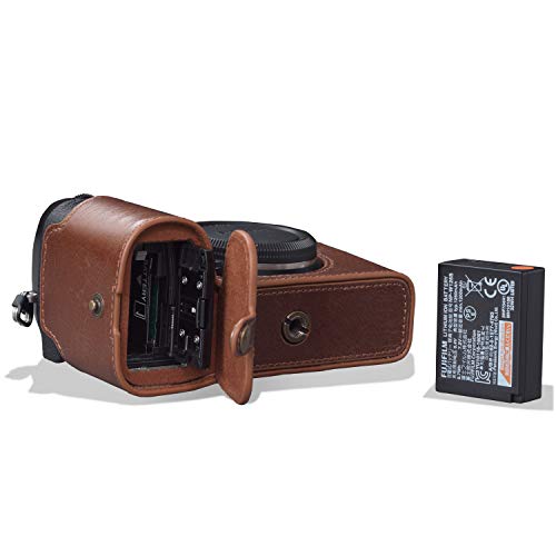 MegaGear MG1962 Ever Ready Genuine Leather Camera Half Case Compatible with Fujifilm X-S10 - Brown - Image 4