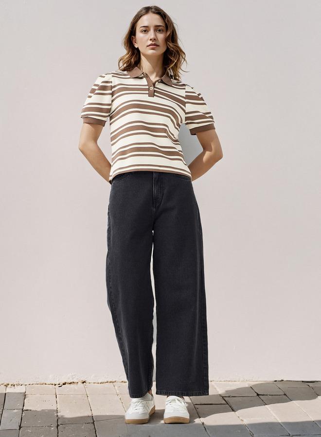 تواكستريمز تيشيرت بولو مخطط - Image 2