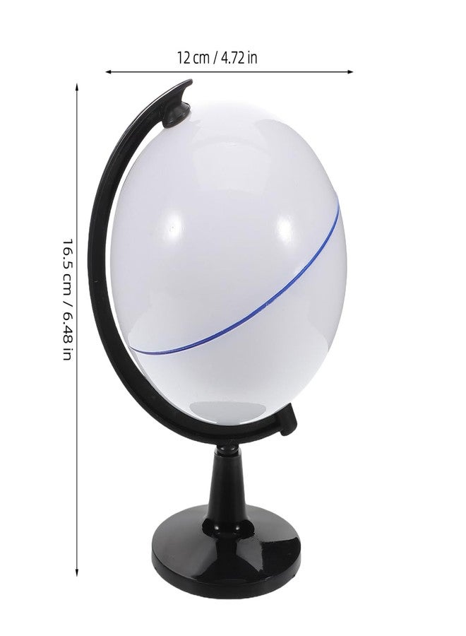Vaguelly Diy Blank Globe Toy with Stand Rewritable Plastic Earth Model for Kids Geography Learning Interactive Educational Tool Creative Drawing Globe for Classroom and Home - Image 3