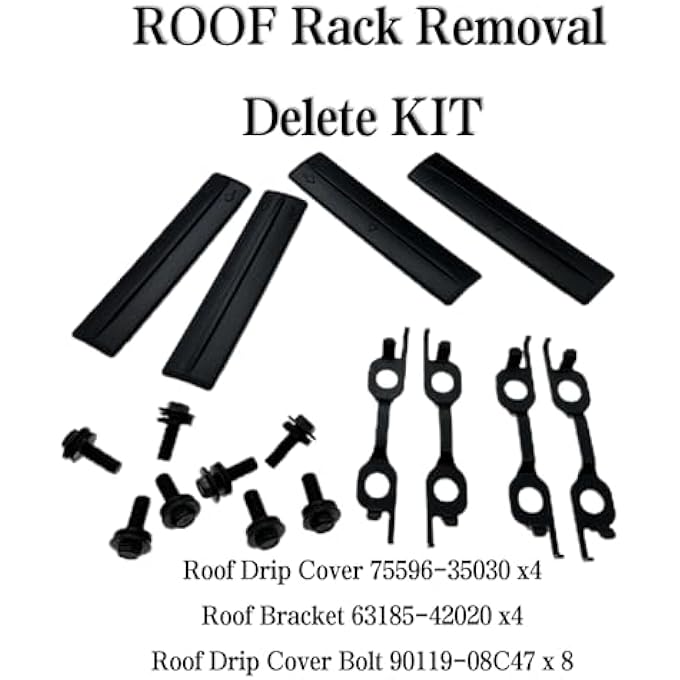 rayihni Roof Rack Removal Delete KIT for Toyota 4Runner Highlander Rav4 Land Cruiser Replace 75596-35030 63185-42020 90119-08C47 - Image 2