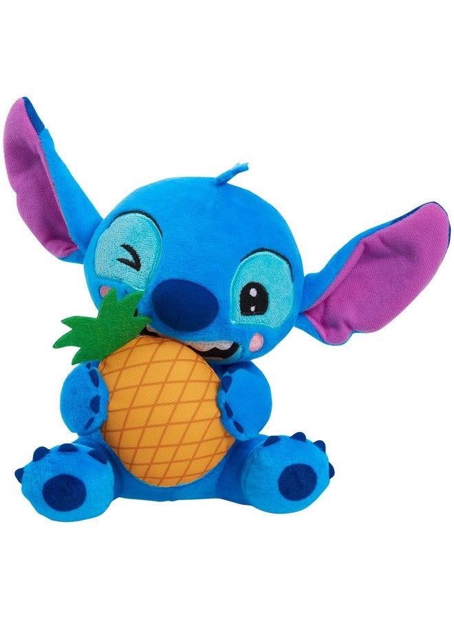 Just Play ديزني ستيتش دمية صغيرة محشوة ستيتش وأناناس، حيوان محشو، أزرق، كائن فضائي، ألعاب أطفال للأعمار من 2 فما فوق من جاست بلاي - Image 1