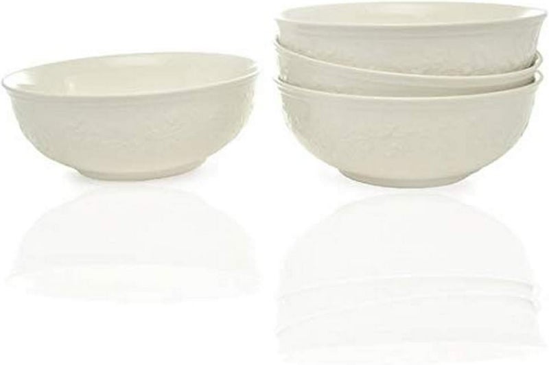 Red Vanilla Country Villa CerealCoupe Bowl 30oz Set of 4 1 White - Image 1
