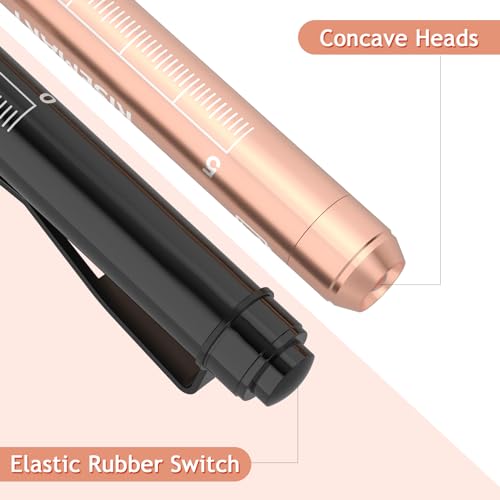RISEMART 3packs Pen Lights for Nurses, Pen Light Medical, Penlights for Nurses with Pupil Gauge and Ruler, White Light LED Penlight for Nursing School Student Doctor EMT CNA (Black/Gold/White) - Image 4