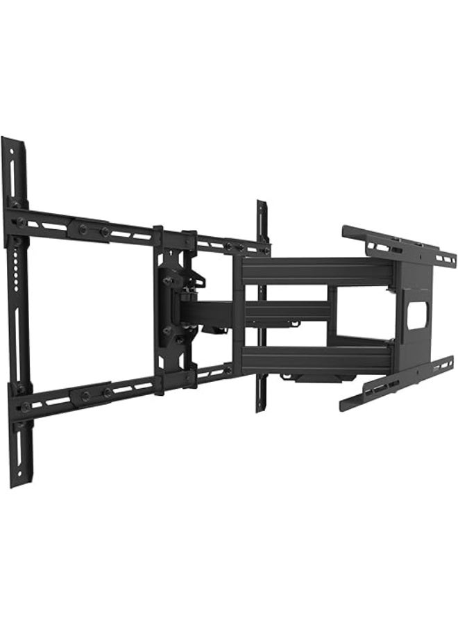 Full Motion Articulating TV Wall Mount for 55-100" TVs – Swivel, Tilt & 22" Extension with Cable Management – Low Profile Black - Image 2