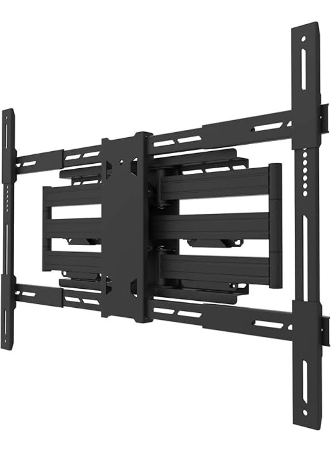 Full Motion Articulating TV Wall Mount for 55-100" TVs – Swivel, Tilt & 22" Extension with Cable Management – Low Profile Black - Image 1