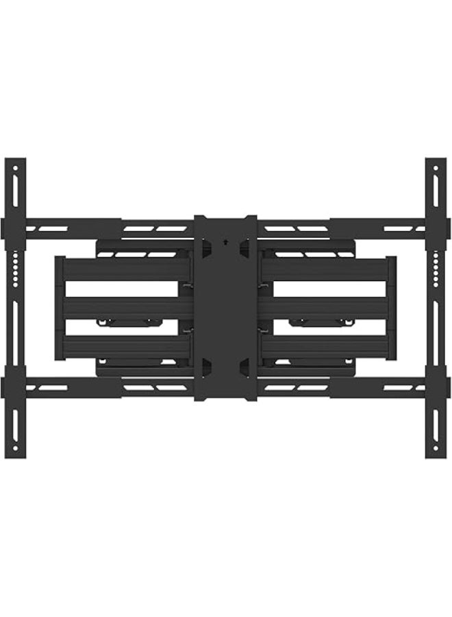 Full Motion Articulating TV Wall Mount for 55-100" TVs – Swivel, Tilt & 22" Extension with Cable Management – Low Profile Black - Image 4