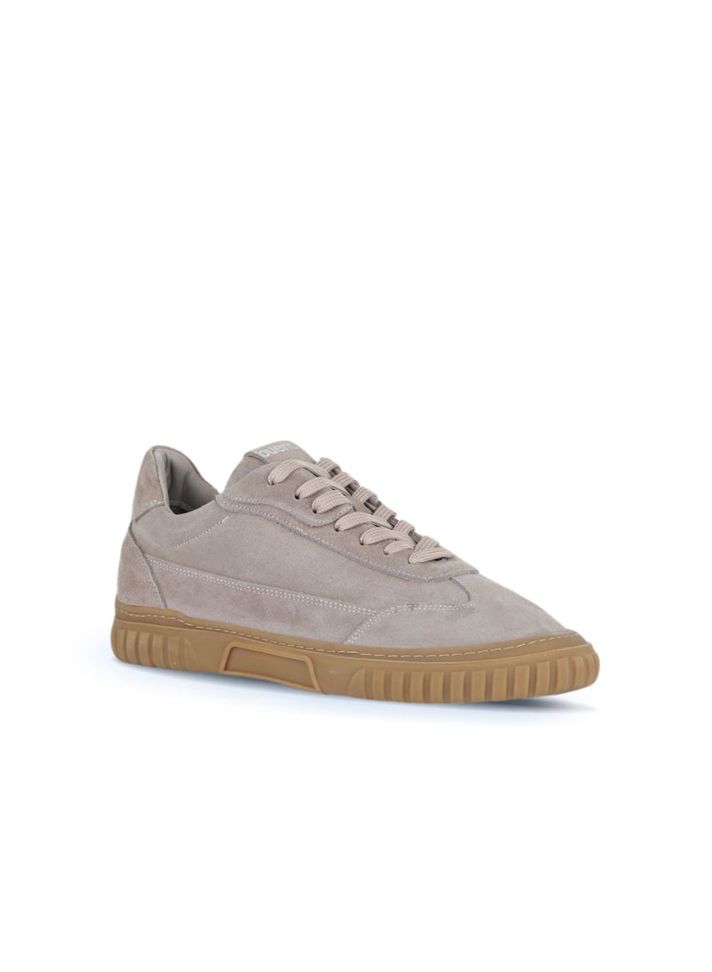 BUENO Men's Leather Sneakers – Sleek Lace-Up Trainers with Textured Finish and Low-Profile Sole for Everyday Wear - Image 2