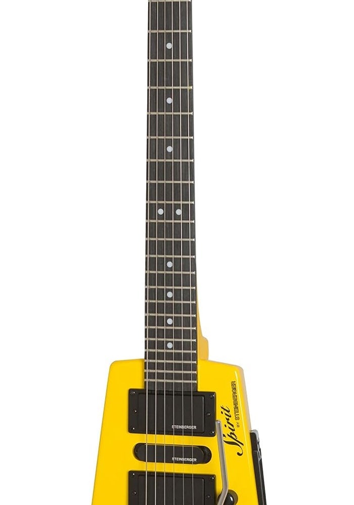 Steinberger Spirit GT-PRO Deluxe Hot Rod Yellow Electric Guitar - Image 1