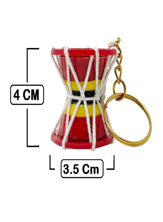 Adhvik Mahadev Shiv Ji Damru Key Chain, Plastic Damaru Keychain for Bike, Car Key Ring for Men Women, Trendy Key Chain for Boys and Girls - Image 3