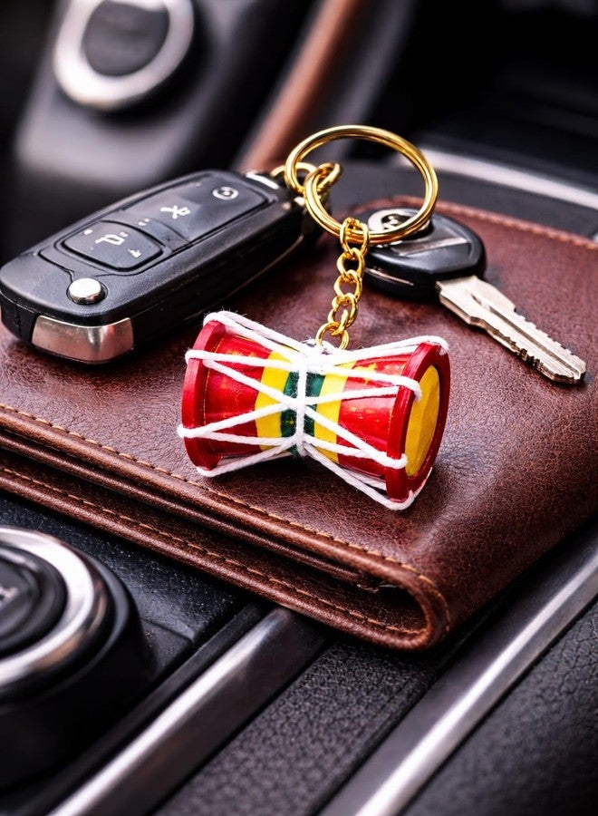 Adhvik Mahadev Shiv Ji Damru Key Chain, Plastic Damaru Keychain for Bike, Car Key Ring for Men Women, Trendy Key Chain for Boys and Girls - Image 4