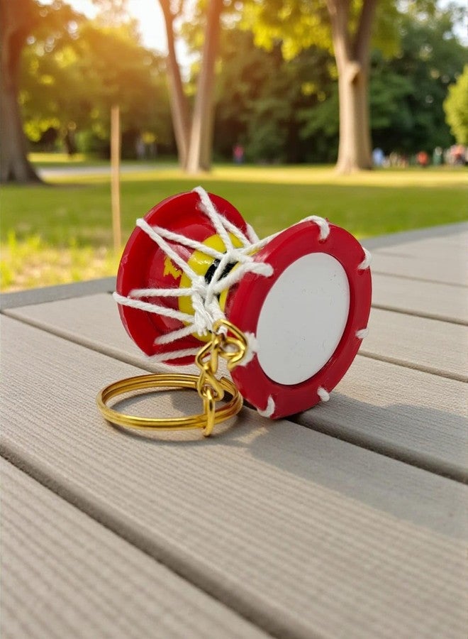 Adhvik Mahadev Shiv Ji Damru Key Chain, Plastic Damaru Keychain for Bike, Car Key Ring for Men Women, Trendy Key Chain for Boys and Girls - Image 2