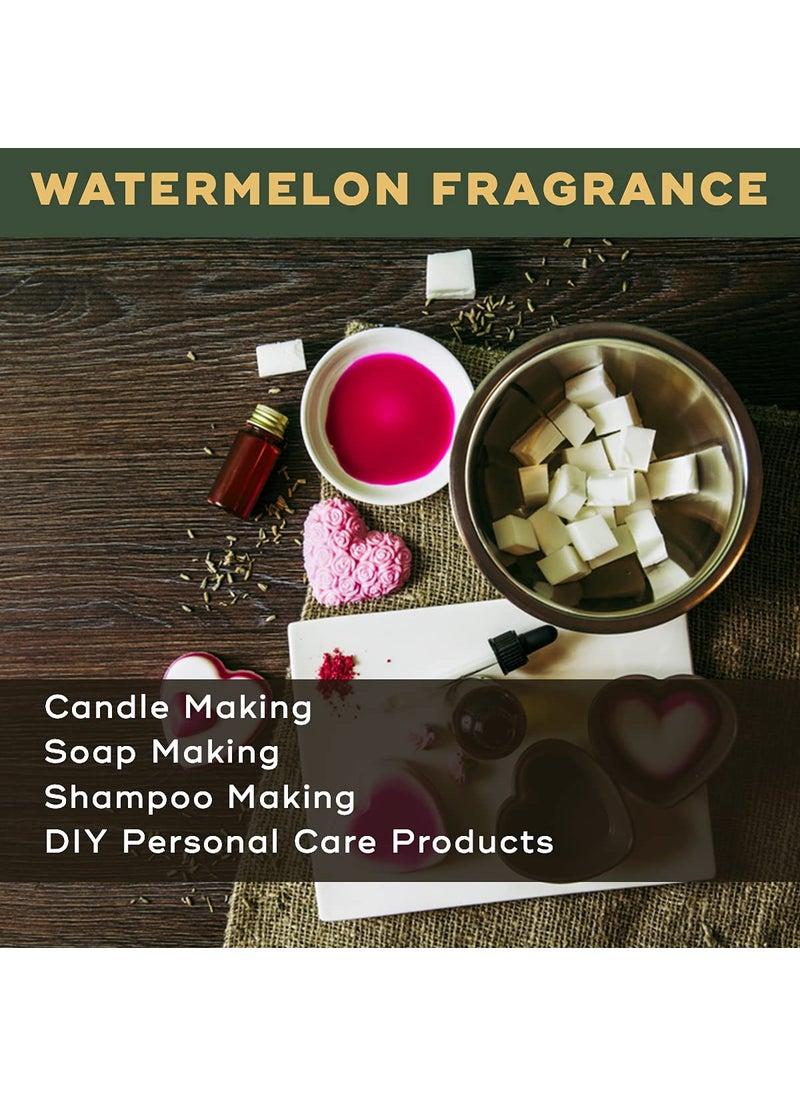BRM HERBALS BRM Herbals Watermelon Fragrance Oil 25 Grams For Soap Making Candle Making Shampoo Cosmetics Lotions Creams Face Wash Diy Personal Care For Face Hair Skin Body Oil Soluble  - Image 3