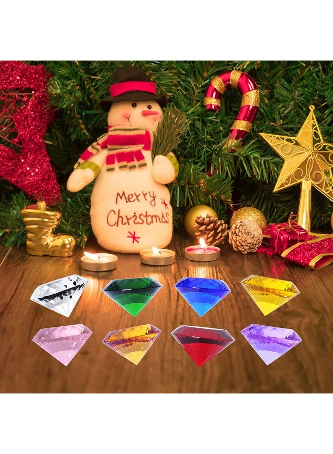LONGWIN 30Mm (1.2 Inch) Crystal Diamond Paperweight Pirate Gems Birthstone Table Decorations Christmas Centerpiece Gift Idea Multicolor Gift Packing - Image 2