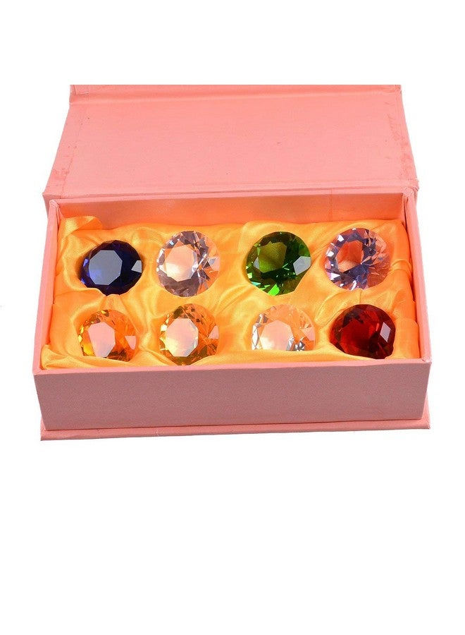 LONGWIN 30Mm (1.2 Inch) Crystal Diamond Paperweight Pirate Gems Birthstone Table Decorations Christmas Centerpiece Gift Idea Multicolor Gift Packing - Image 1