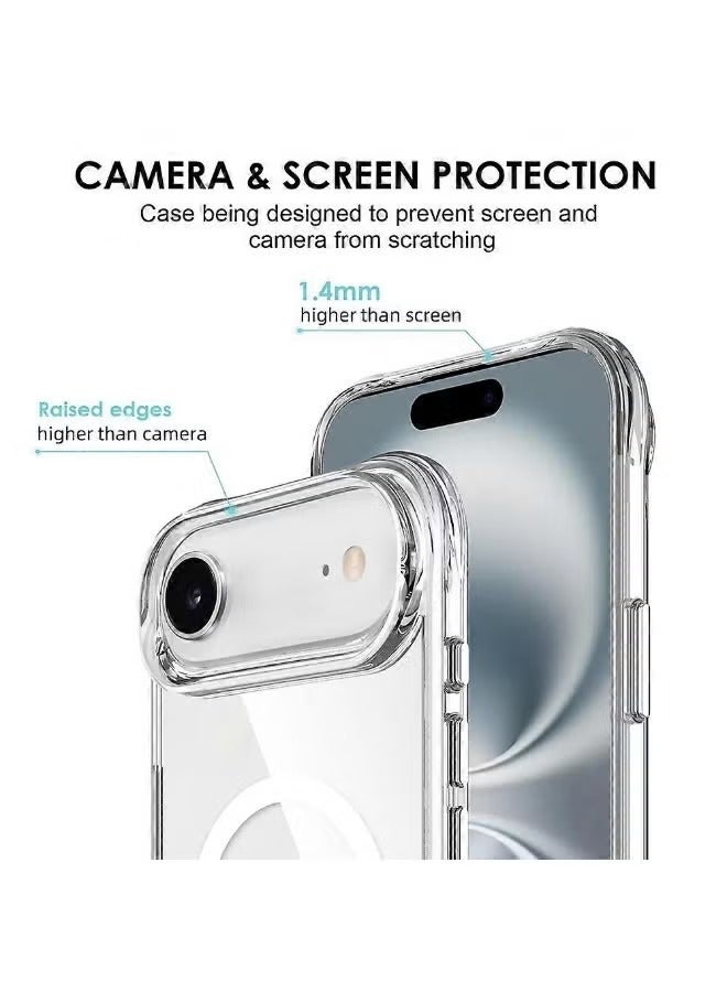iPhone 17 Air Case Cover Clear Mag Safe Non-Yellowing Case iPhone 17 Air Bumper Drop Protection Scratch-Resistant Cover - Image 3