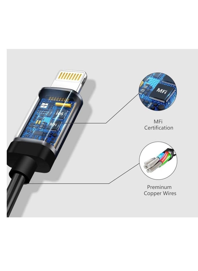 JH-023 8 Pin to 3.5mm AUX Audio Cable, Works with High Quality with Car Stereo, Earphones, Audio Speakers  - Image 2