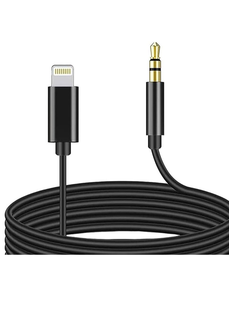 JH-023 8 Pin to 3.5mm AUX Audio Cable, Works with High Quality with Car Stereo, Earphones, Audio Speakers  - Image 3