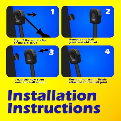 Tuff Support 2 Pieces (Set) Rear Gate Lift Supports Fits 2004 To 2008 Dodge Durango, 2007 To 2009 Chrysler Aspen With Power Liftgate - Image 5