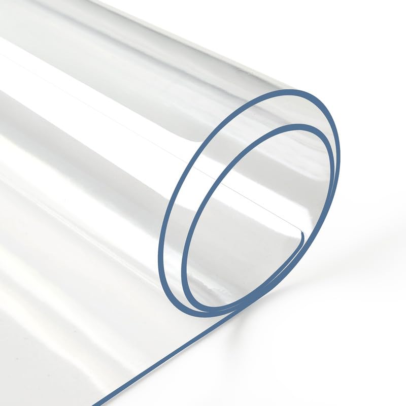 DEEPDREAM Deep Dream 2mm Thick Clear Table Cover Protector 36 x 60 Inch, Plastic Table Cover Rectangle, PVC Clear Table Protector, Desk Protector Mat for Dining Room Table - Image 1