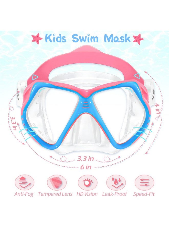 EverSport Kids Swim Goggles With Nose Cover Swimming Goggles For Kids 614 Youth Diving Mask For Child Boys Girls - Image 3