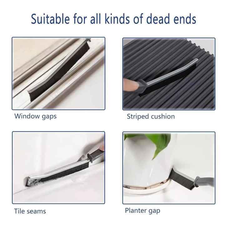 Vruta 2 PCS Plastic Gap Cleaning Brush, Bathroom Gap Cleaning Brush, Clean The Dead Corners of Kitchen Tiles, Multifunctional Window Slots, Multi-Purpose Door Window Track Deep (2) - Image 5