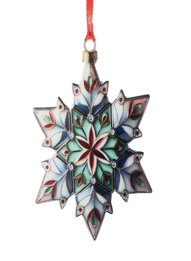 SENFAI Christmas Ornament 2024 for Christmas Tree Decorations Cardinal Christmas Tree Ornament Bag Charms (Snowflakes-1) - Image 1