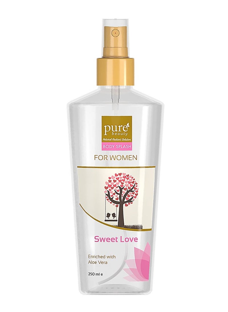Pure Beauty Sweet Love Body Splash for Women Enriched with Aloe Vera 250ml