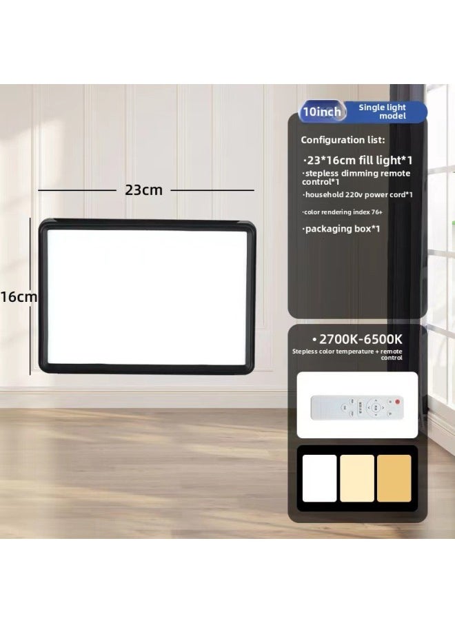 Generic 16 Inch 19 Inch 24 Inch Fill Light Flat Light Full Screen Soft Light Mobile Phone Live Beauty Light Photography Light-Specifications:RL-10-inch Flat Lamp Without Baffle  - Image 1