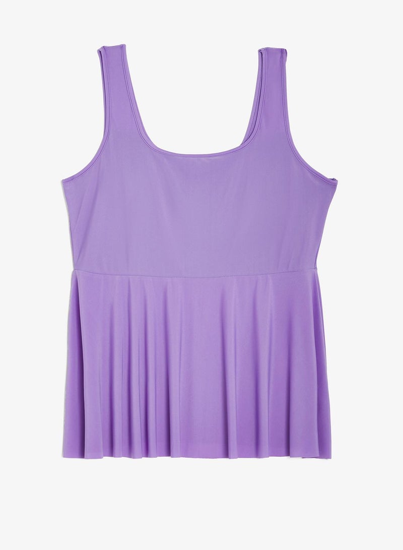 Ella Plus Square Neck Swimsuit With Shorts - Image 4