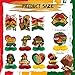 Pickmesh 12 Pieces Black History Month Party Decorations 3D Black History Honeycomb Centerpieces Table Decor African American BHM Festival Decorations Table Toppers for Party Supplies - Image 4