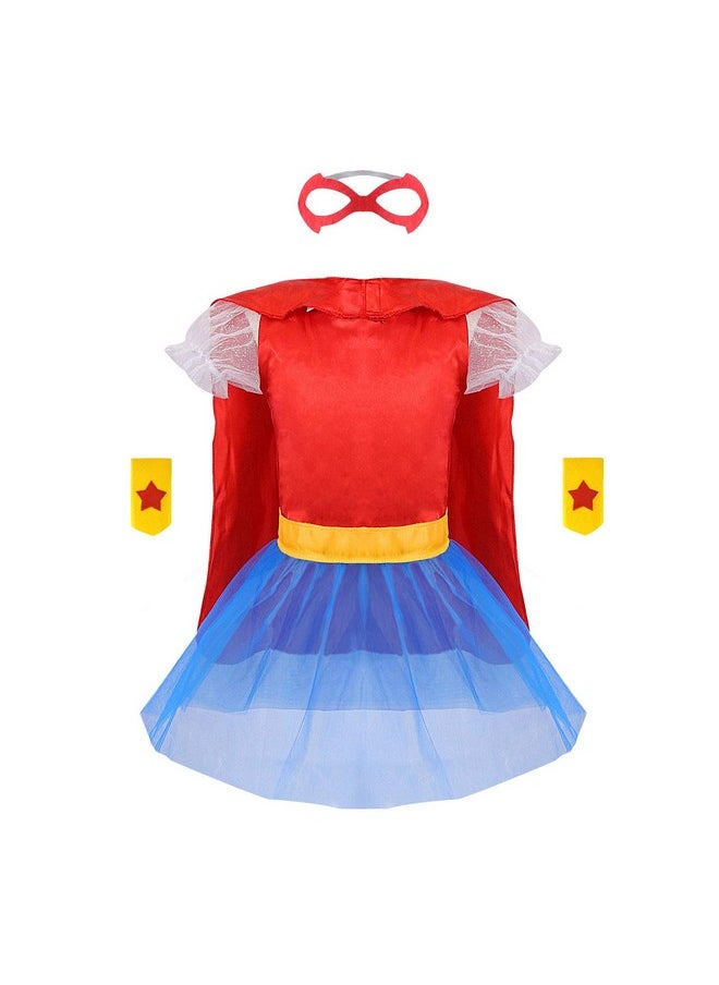 Jeowoqao - Girls Dress Up Trunk Princess Set, 24 Pcs Pretend Play Costume Set, Fairytale, Supergirl, Princess, Rainbow Girls Costume For Toddler/Little Girls Ages 3 5Yrs - Image 1