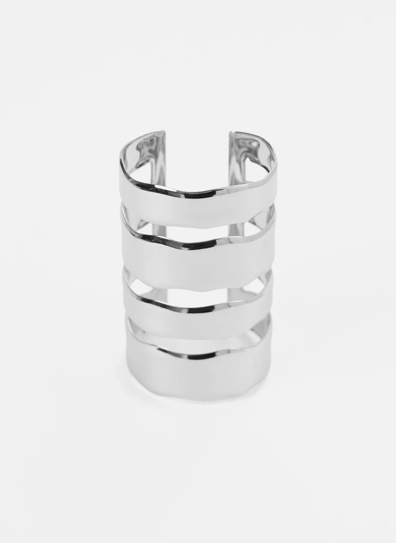 Lichi  Wide glossy metal bracelet for Women | Best Price UAE