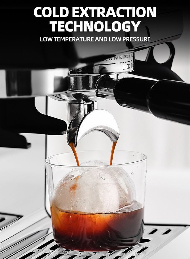 RUIYADA Semi Automatic Espresso Machine(With Grinder) Dual Heating Extraction Coffee Machine, 2.7L/91OZ Removable Water Tank+Milk Frother, 20 Grind Settings, Easy to Operate & Clean - Image 2