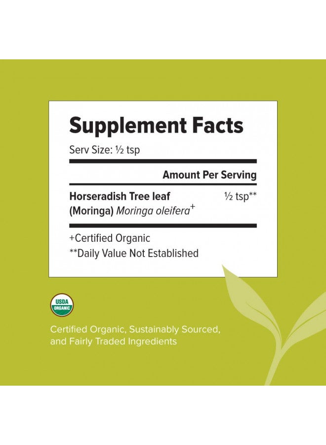 Banyan Botanicals Banyan Botanicals Moringa Leaf Powder - USDA Certified Organic - Moringa Oleifera - Sun Dried - Raw Herbal Superfood - Natural Energy Boost for Optimal Wellness *  - Image 3