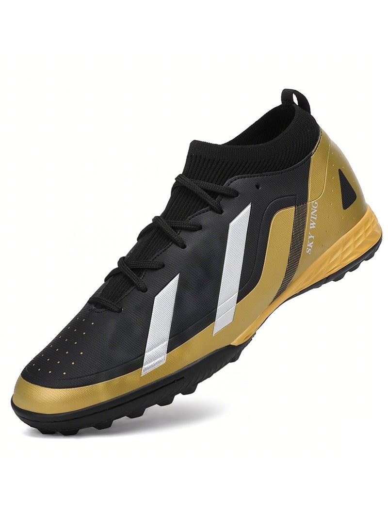 جناح السماء حذاء كرة قدم للجنسين، خفيف الوزن، نظام رباط IC/IN، نعل متعدد الألوان، حذاء كرة قدم للرجال والنساء مع دعم للكاحل، مناسب للمبتدئين واللاعبين المتقدمين - Image 1