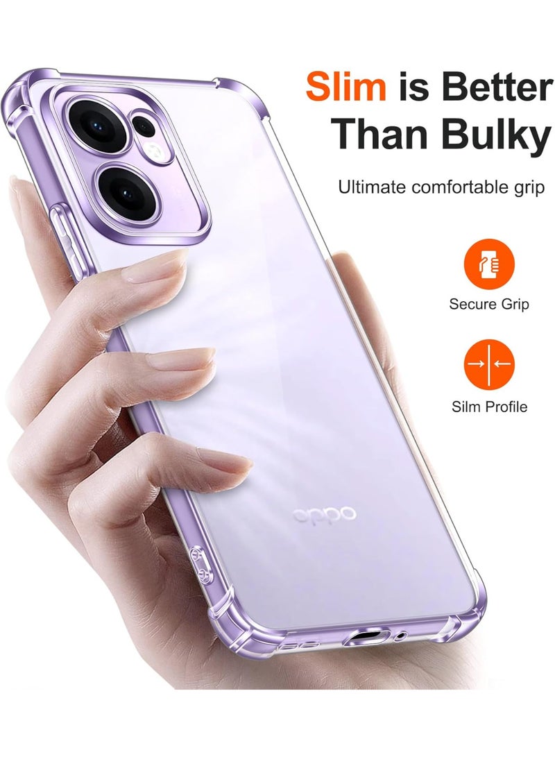 Shockproof Transparent Case Compatible with Oppo Reno 13F 5G - Image 3